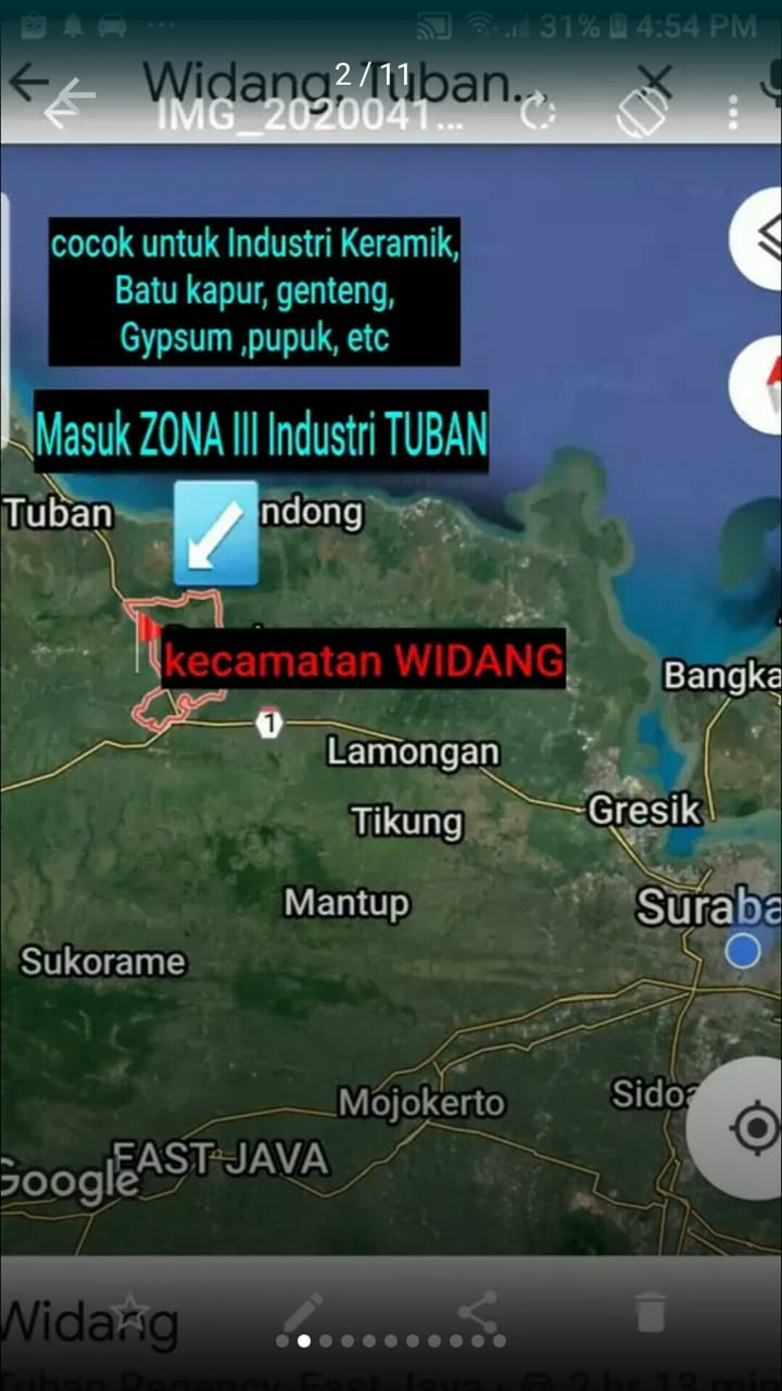 Dijual Tanah Mrutuk Utara Tuban - Dealkan