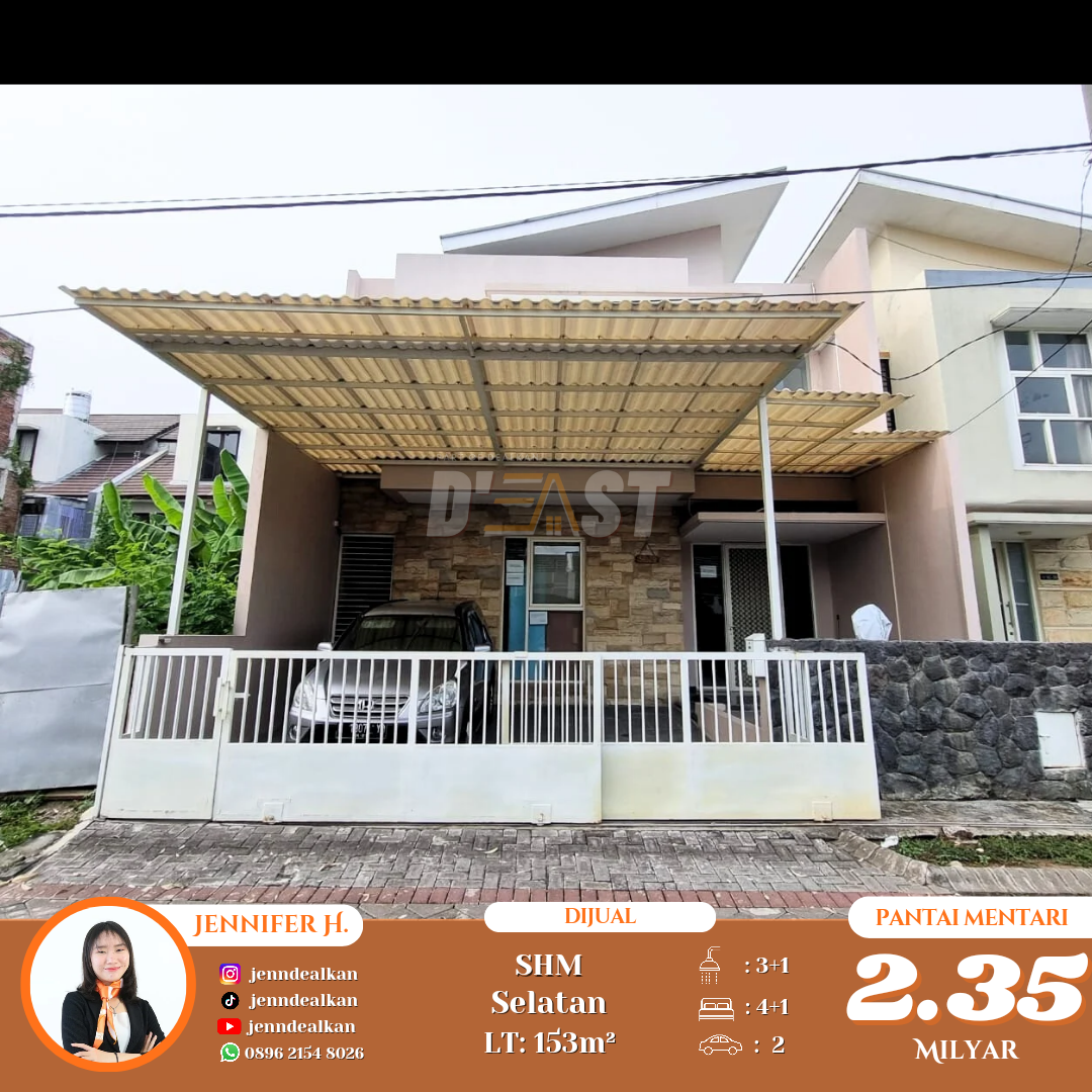 Pantai Mentari, Rumah, Dijual, 2.3M - Dealkan