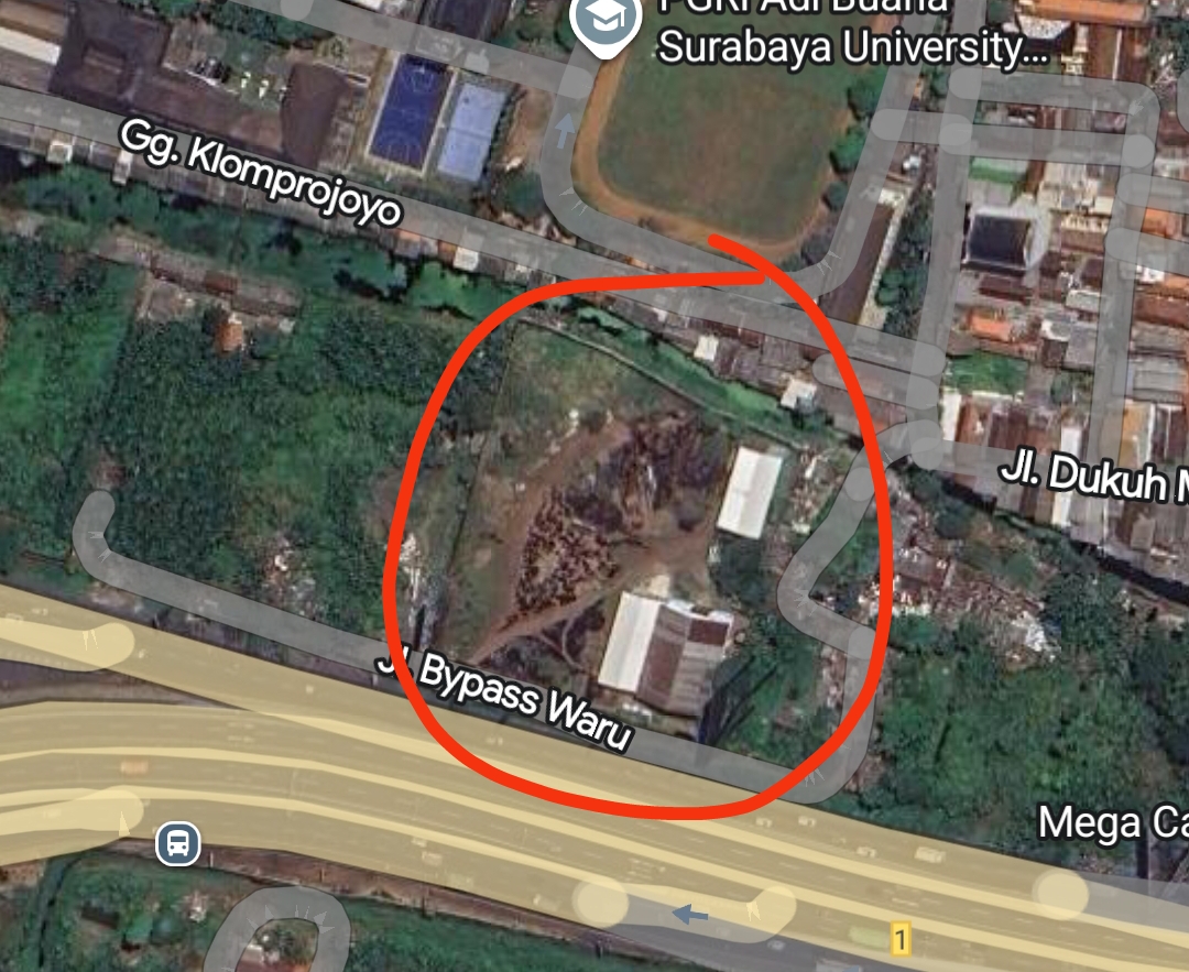 Tanah Luas dekat Tol Waru - Dealkan