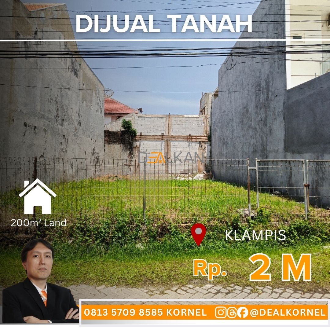 Dijual tanah Klampis - Dealkan