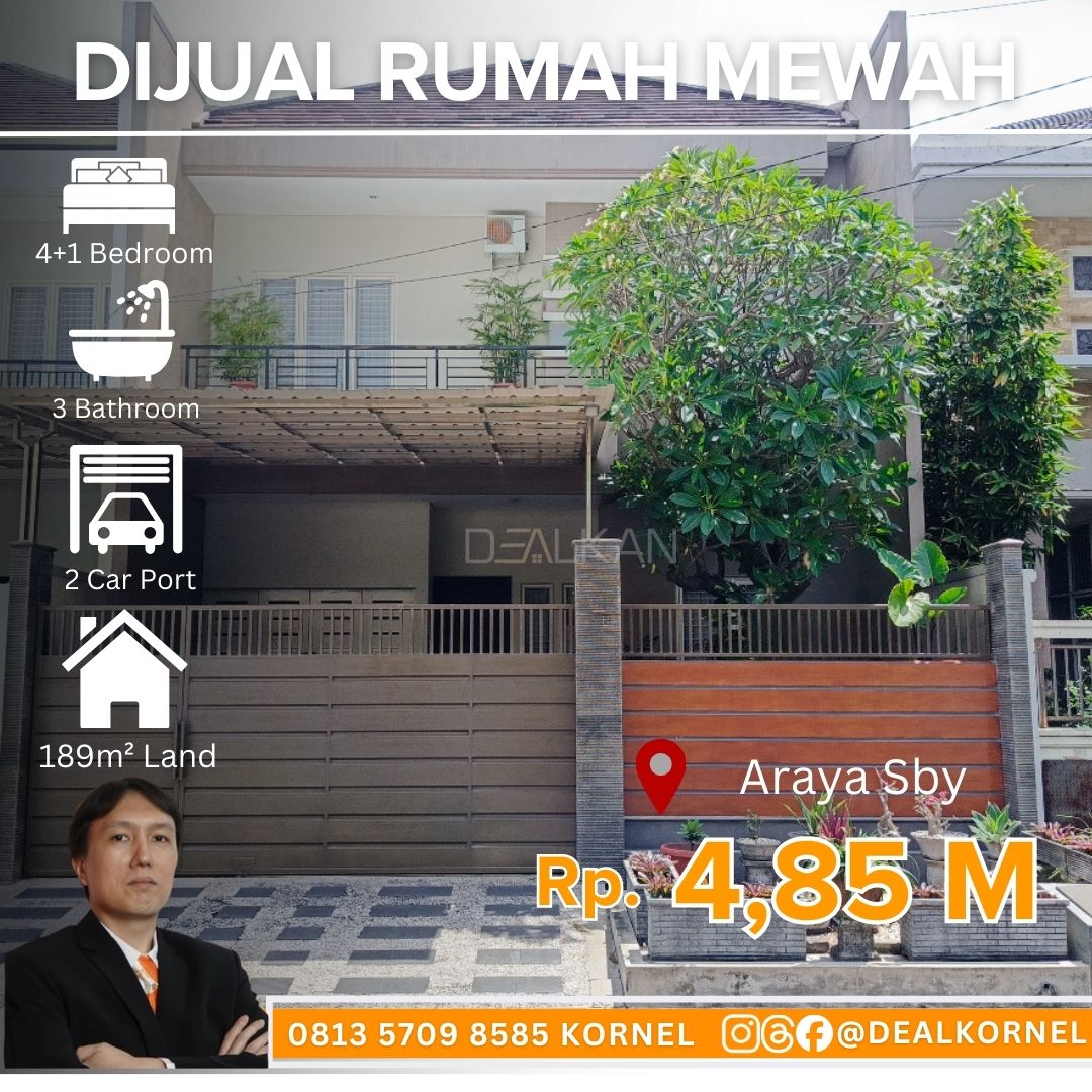 Dijual Rumah Mewah Araya 1 Lokasi Premium - Dealkan