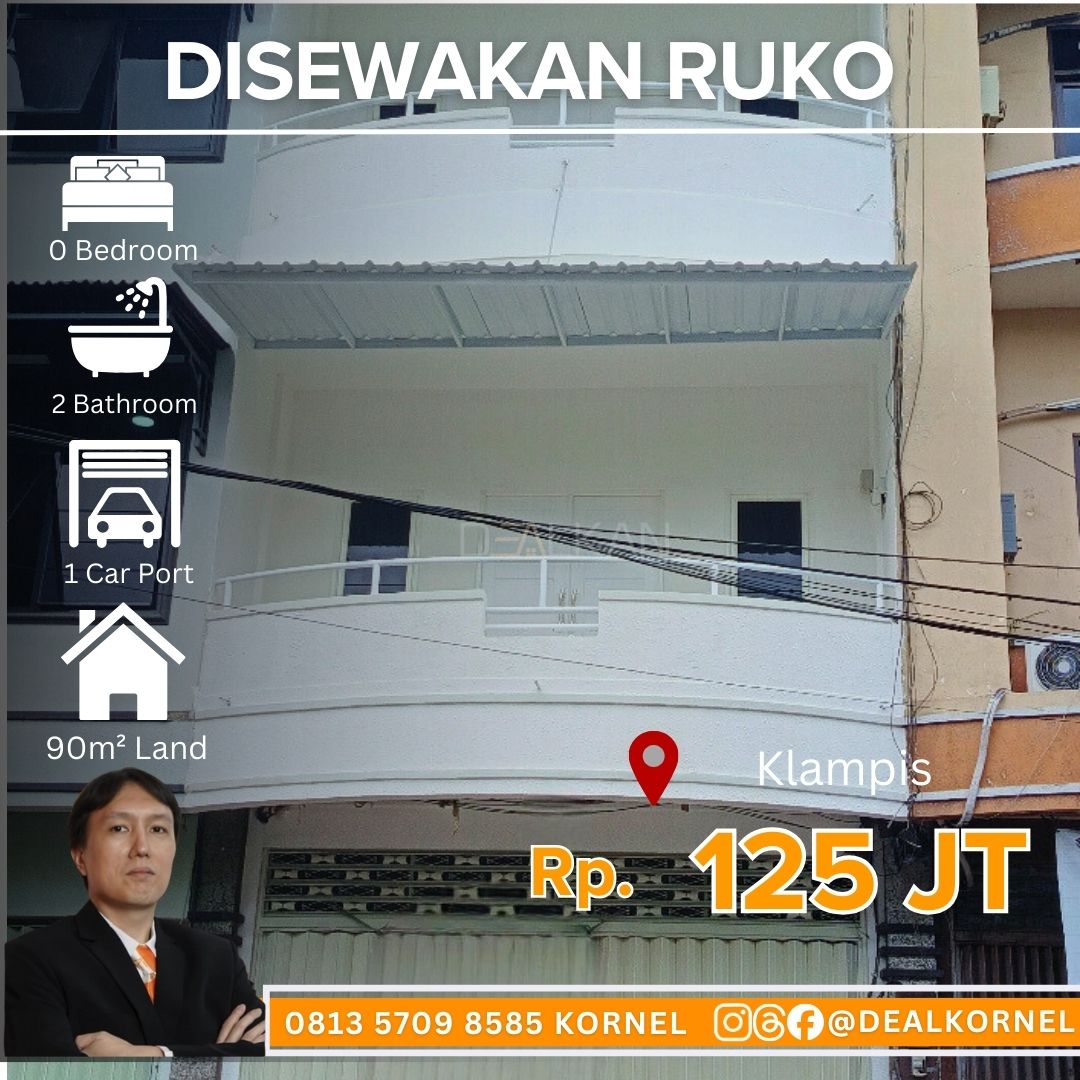 Disewakan Ruko Klampis - Dealkan