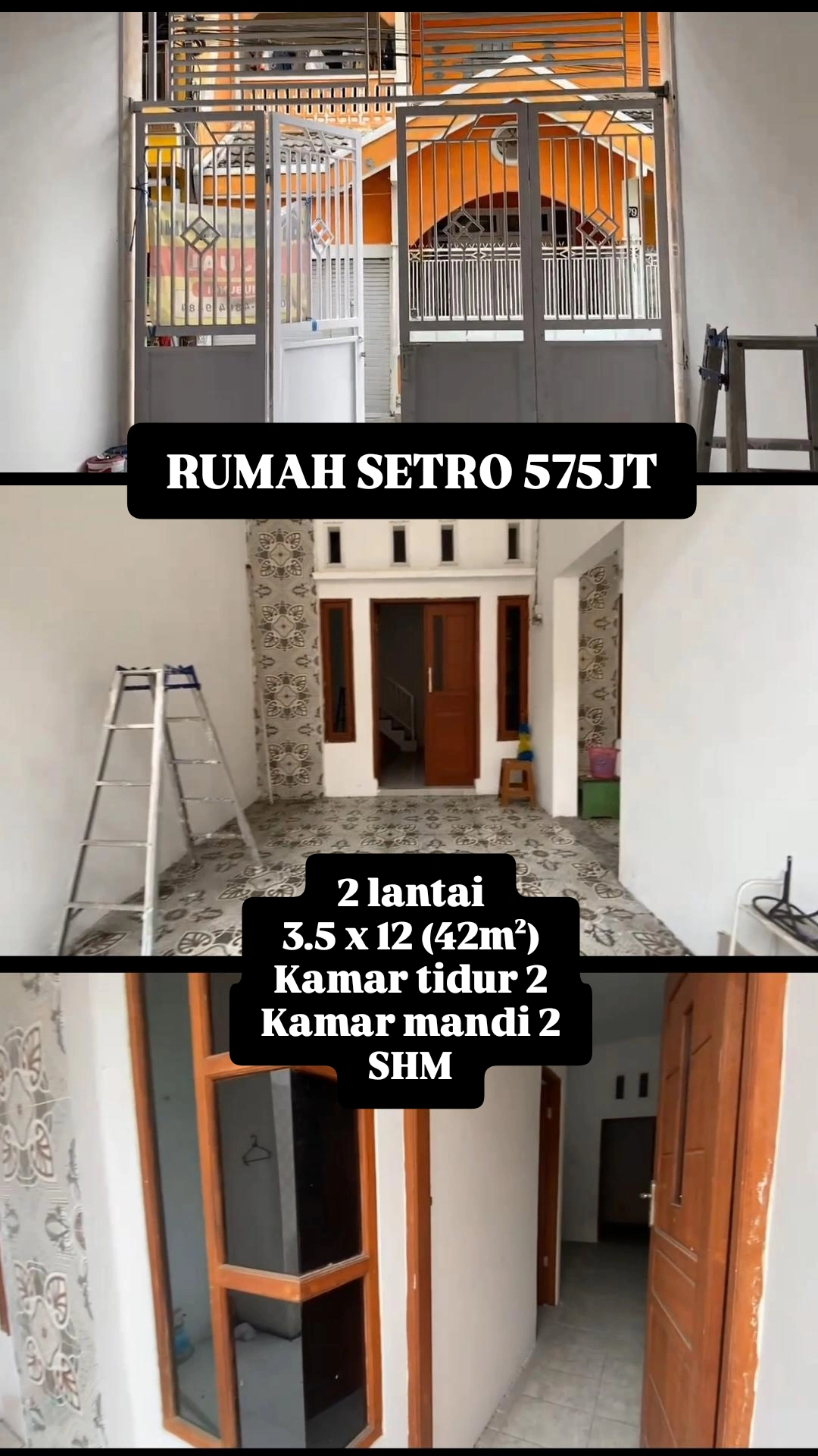 575JT RUMAH BARU SETRO SHM - Dealkan
