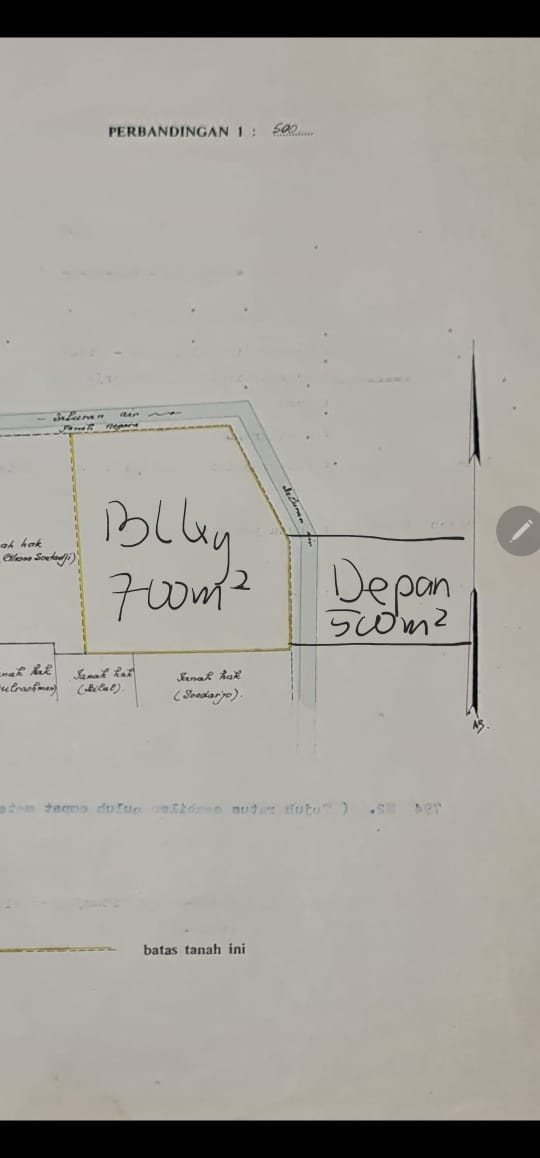 Dijual bangunan di raya Waru - Dealkan