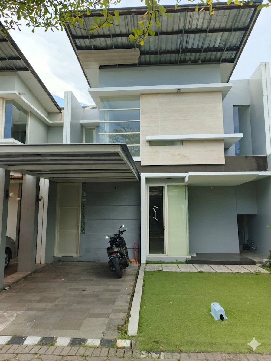 DISEWAKAN RUMAH MODERN MINIMALIS ROYAL PARK REGENCY, WIGUNA - Dealkan