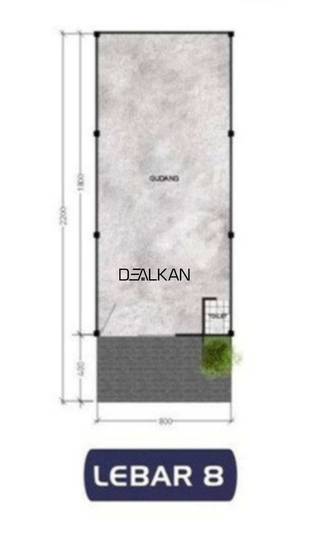 Dijual Gudang Prambanan Bizzland Luas 200 M², Gresik - Dealkan