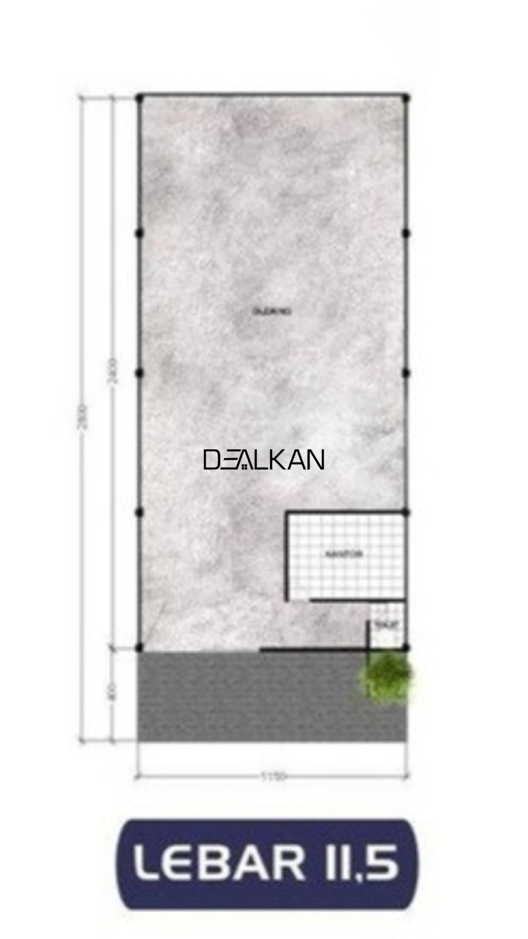 Dijual Gudang Prambanan Bizzland Luas 414 M², Gresik - Dealkan