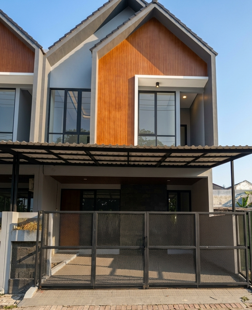 DIJUAL RUMAH MODERN MINIMALIS, BARU GRESS, MANYAR TIRTOYOSO - Dealkan