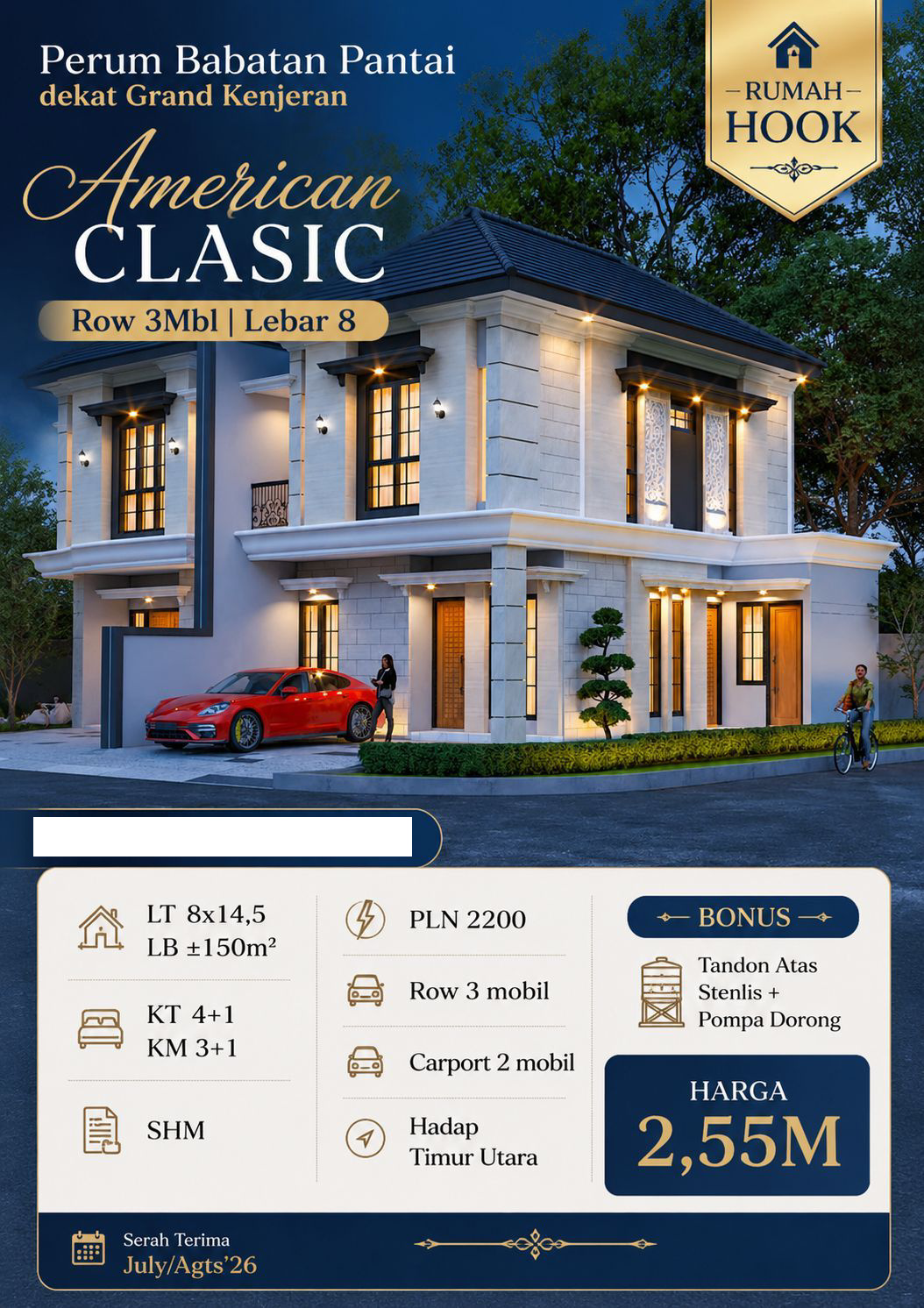 Dijual rumah baru Babatan Pantai - Dealkan