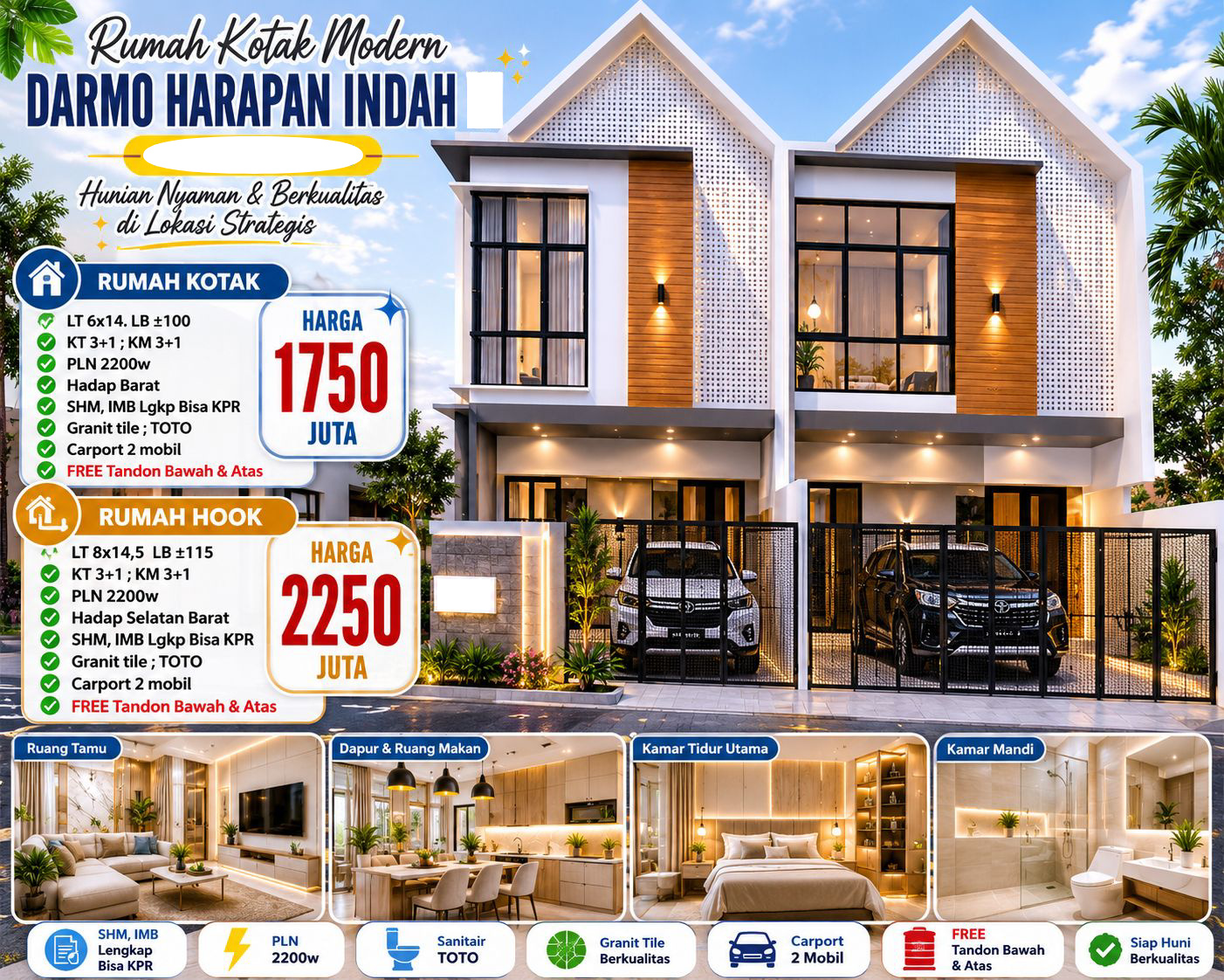 Dijual Rumah Darmo Harapan (Turun harga 150jt) - Dealkan